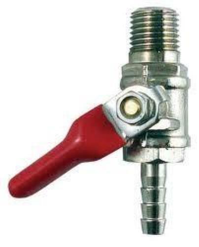 Gas Shutoff Valve 1/4" with 5/16" Barb - Picture 1 of 1