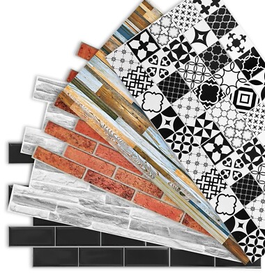 3D PVC Wandpaneele Wandplatte PVC-Verkleidung Platte Tapete Wanddeko 98x48 cm