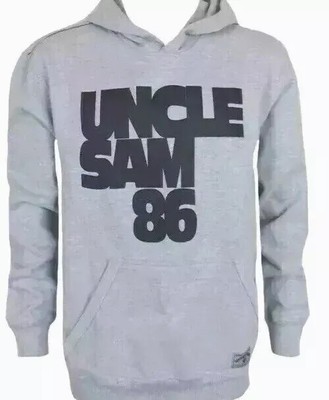 UNCLE SAM XL 56 58 HOODIE KAPUZENPULLOVER PULLOVER SWEATSHIRT SWEAT GRAU