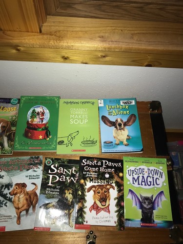 Lot of 11 SANTA PAWS Kitty Cat Puppy Dog Animal Paperback Books for Younger Read - Picture 4 of 6