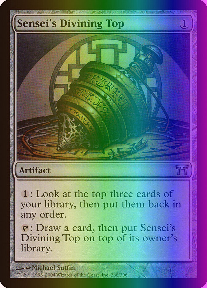 MTG Sensei's Divining Top (268/317) Champions of Kamigawa LP MTG Sensei's Divining Top (268/317) Champions of Kamigawa LP