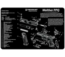 TekMat Gun Cleaning Bench Mat for Walther PPQ 11" x 17"  Neoprene Rubber