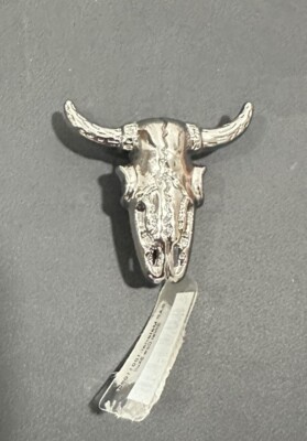 Silver Cow Skull croc jibbitz