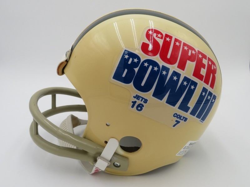 Vintage Riddell FULL SIZE Super Bowl 3 / III New York Jets Football LARGE Helmet