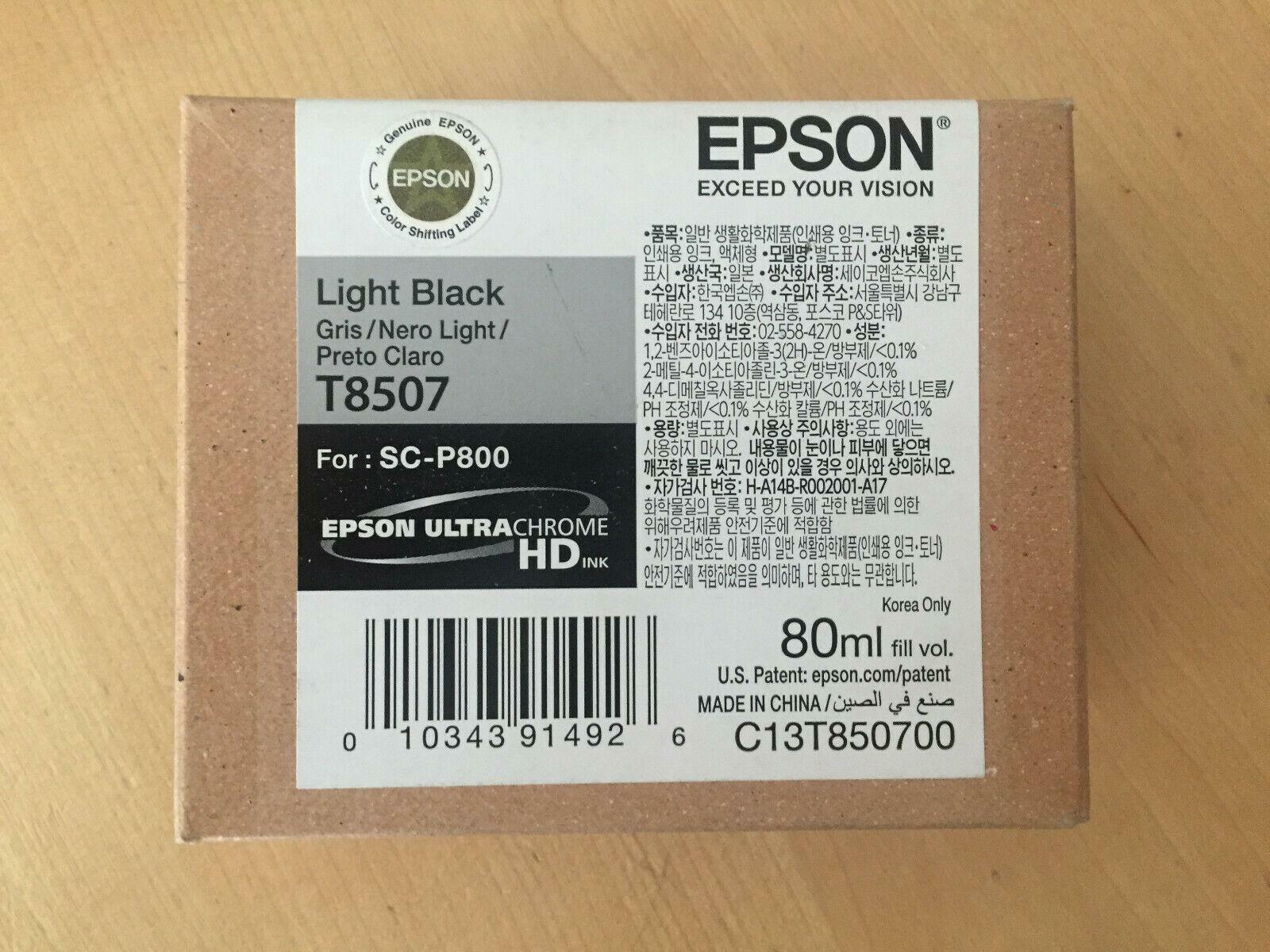 Epson T8507 Ink Cartridge Light Black C13T850700 EP91492 - Image 2