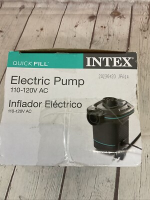 Intex Household Quick Fill Electric Pump Assorted Nozzles Indoor 650L/min