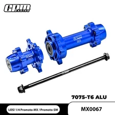 GPM Alloy 7075 Front/Rear Wheel Hub Hex Larger Bearings LOSI 1/4 Promoto MX SM