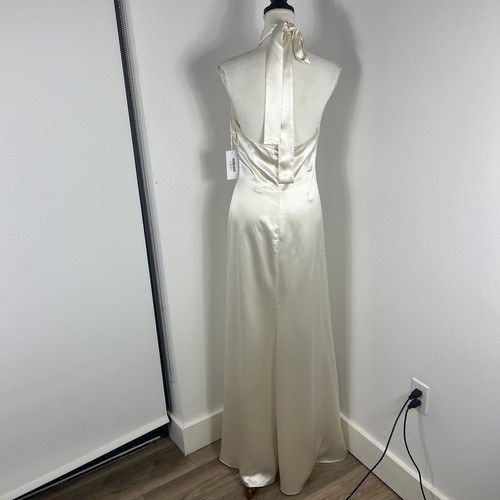 Reformation Veria Silk dress Size 10 Ivory White Wedding - Picture 6 of 14
