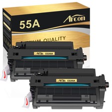 2PK CE255A 55A Toner Cartridge for HP LaserJet Enterprise MFP M525c M525f P3015n