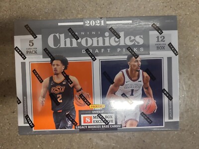 Panini 2021 Chronicles NBA Draft Picks Basketball Mega Box 12 Packs/60 Cards
