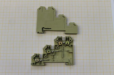100x Weidmüller Klemme DLI2,5/35 2,5mm² 250V~ 300V= 10A #4KV07