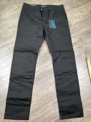 Blue Ice Premium Clothing Men 32/30 Black Straight Denim Pants Workwear NWT
