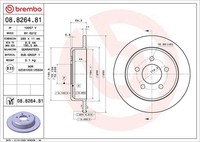 2X Brembo Bremsscheibe 08.8264.81 FüR Jeep