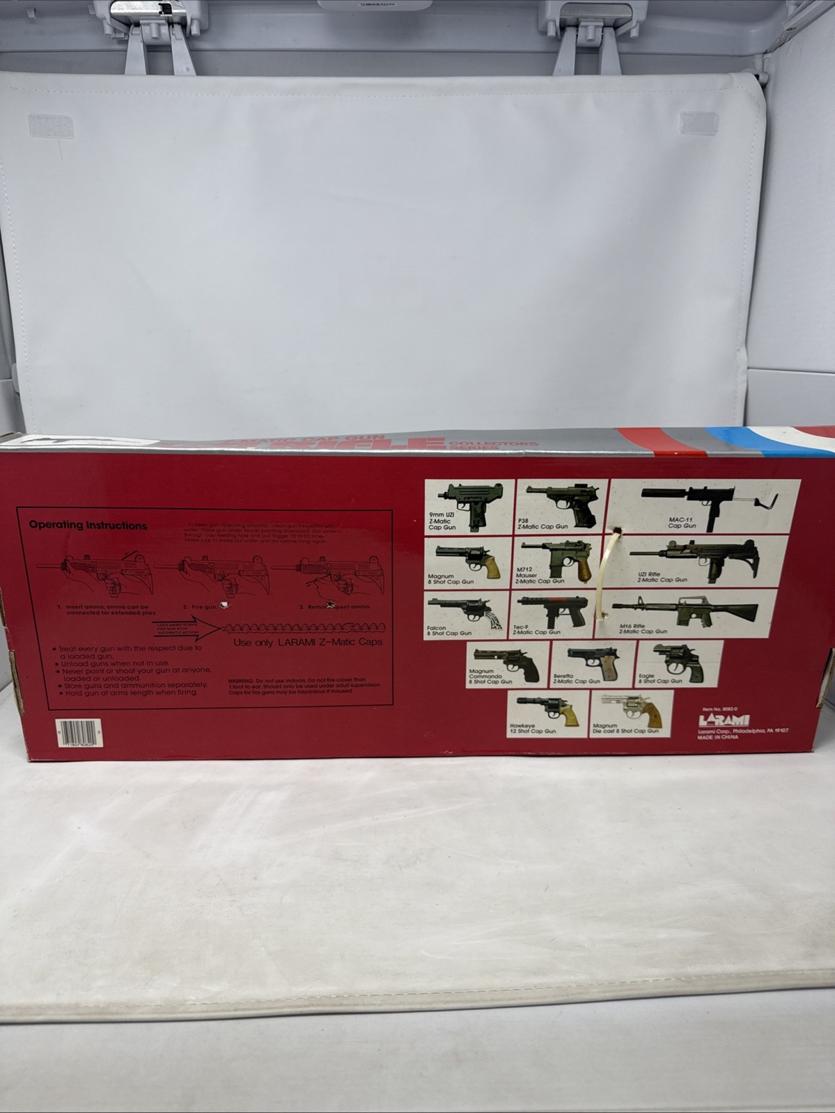 Vintage Larami Uzi Rifle Z-Matic Collectors Series Cap New In Package Rare