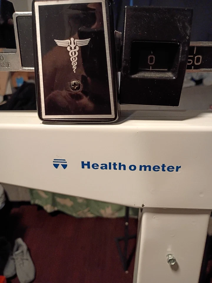 Báscula médica de haz mecánico profesional Health O Meter 400S Foto 4 de 4
