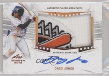 2019 Leaf Trinity Patch Auto Greg Jones #PA-GJ1 Patch Auto 09an