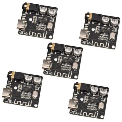 5PCS Audio Receiver Module,Type-C BT5.0 Stereo Audio Amplifier 3.7-5V MP3 Dec...