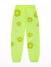 DENIM TEARS Men  s Mono Wreath Sweatpants Neon Size L,