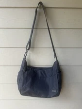 Pacsafe Crossbody Hobo Purse Citysafe Travel Security Nylon Shoulder Bag Black