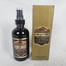 VoilaVe Argan Oil Voila Ve 4fl Oz Cold Pressed USDA Certified Organic Skin Hair