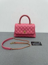 Chanel Coco Handle Small Chain Crossbody Bag Pink Leather Gold HW [Duties Paid]