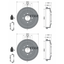 Tambour de frein Honda CONCERTO