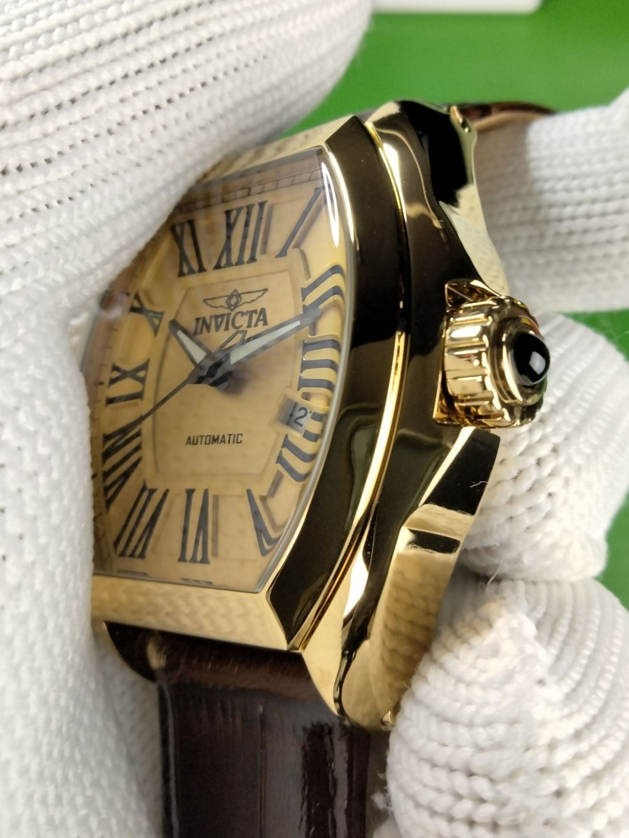 Invicta Pro Diver 44509 Men's Automatic 48 mm Gold SS Watch Brown