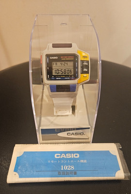 White Casio CMD-10 Remote Control Watch module 1028 Japan Only