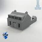 Dutch Terraced House WW2 Building Tabletop Gaming Railway 3DPrint 32/28/20/15/10