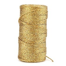 110Yards Decorative Metallic Bakers String - Wrapping Twine 110 Yards Gold