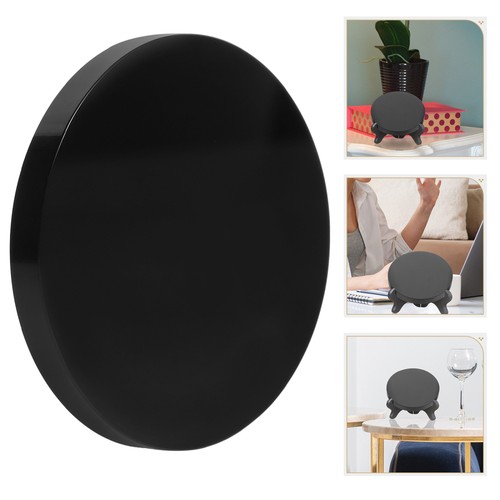Obsidian Divining Mirror Black Mirror, Scrying Pendant Mirrors Circle - Picture 2 of 12