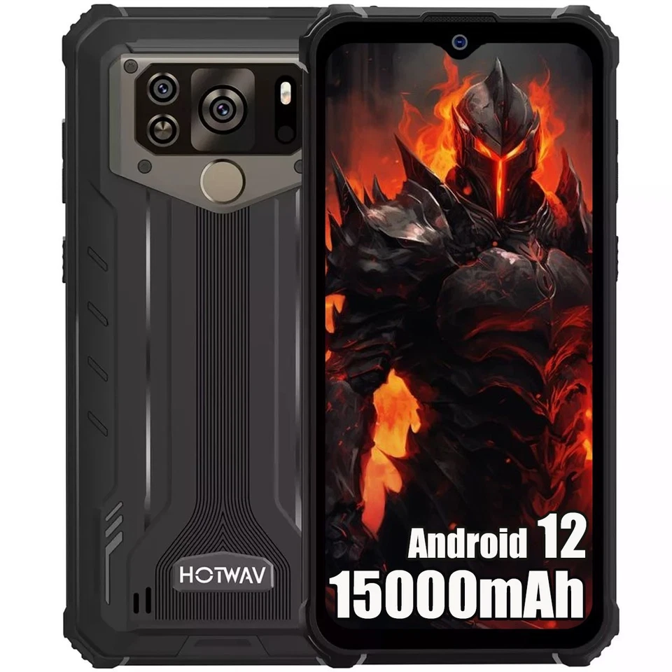 HOTWAV W10 Smartphone Outdoor 15000 mAh Battery 4GB+32GB Dual 4G GPS Face ID - Immagine 2 di 3