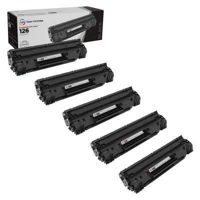 LD 5PK Replacement Canon 126 CRG126 Black Toner ImageClass LBP6200d LBP6230dw