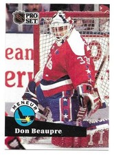 DON BEAUPRE 1991-92 PRO SET FRENCH LEADER CARD MINT CONDITION