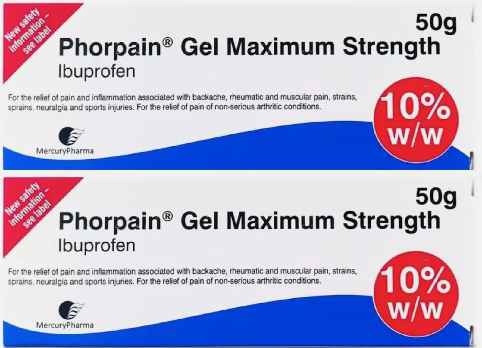 Ibuprofen Pain Relief Gel Maximum Strength 50g - Image 3