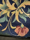 J Pansu Paris France Tapestry Pillow Cover 18” Flowers Zipper Close Vtg — photo 3