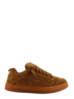 CELINE Huntington $970 Tan Suede Sneakers New & Authentic