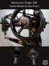 Singer 29K Hand‑Wheel Hub Assembly 82121 – Fits 29K/29U/29K171 Shoe Patch Sewing