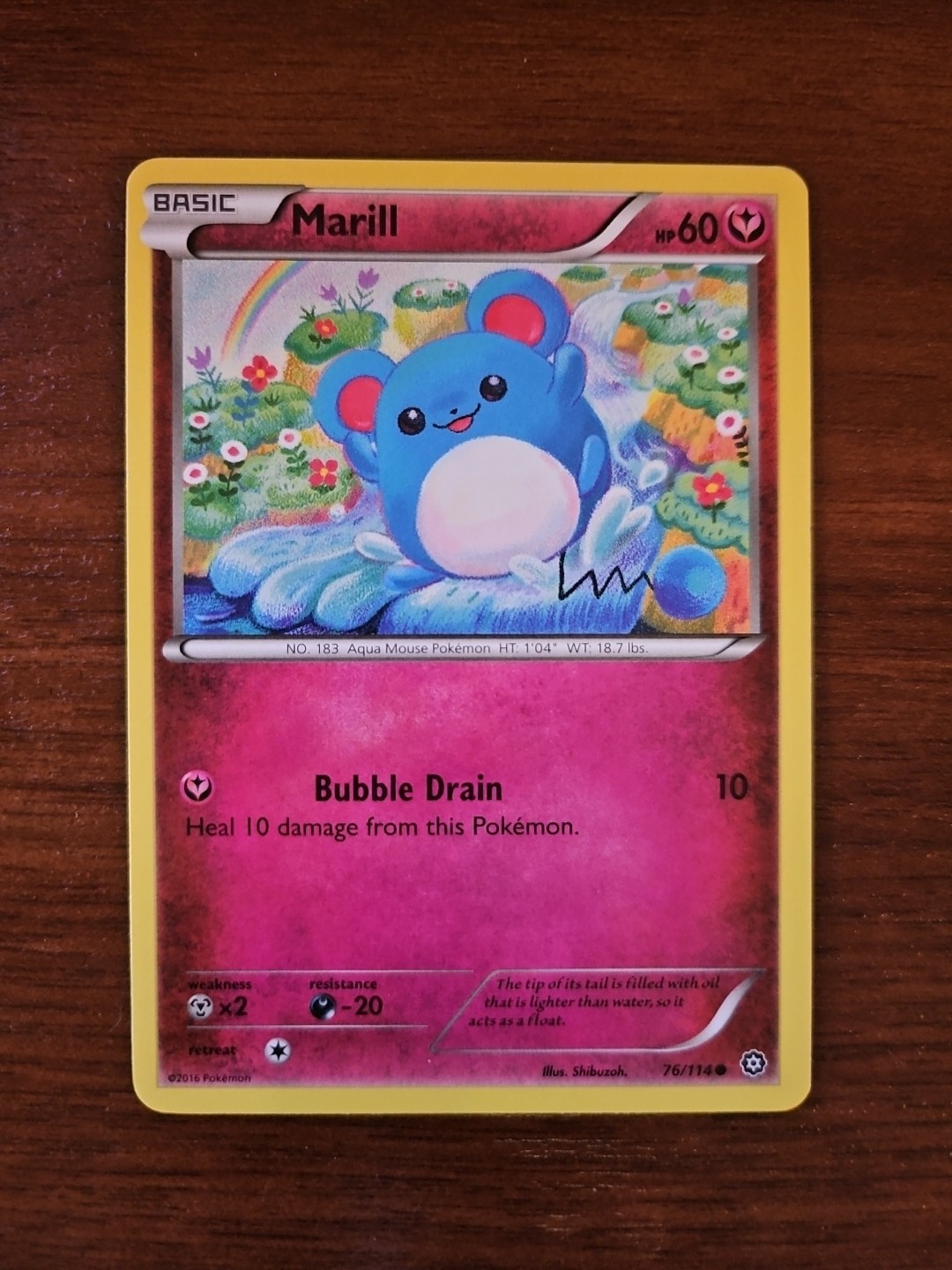 Pokemon XY Steam Siege 76/114 - MARILL, Unlimited Common
