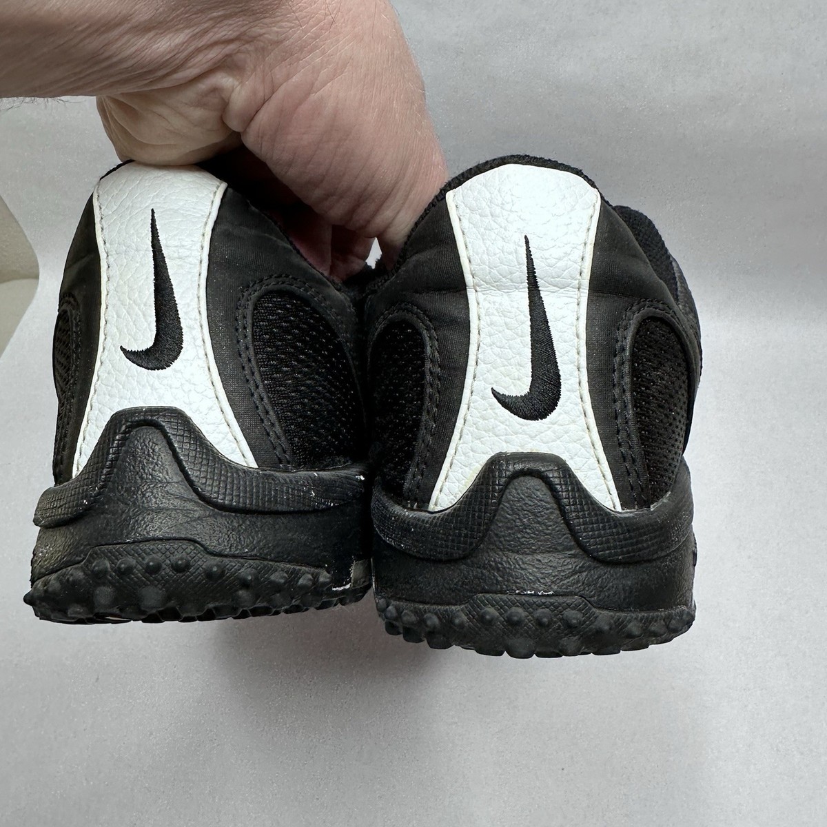 Vintage Nike Turf Astro Grabber Black Lace Up Shoes Men's Size 10