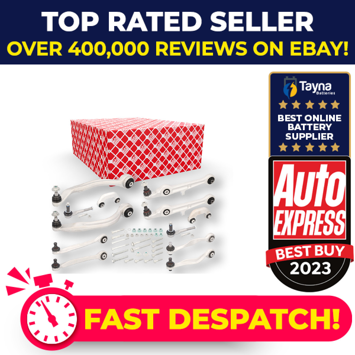 Suspension Arm Kit fits AUDI A4 B7 1.9D Front Left or Right 04 to 08 Wishbone