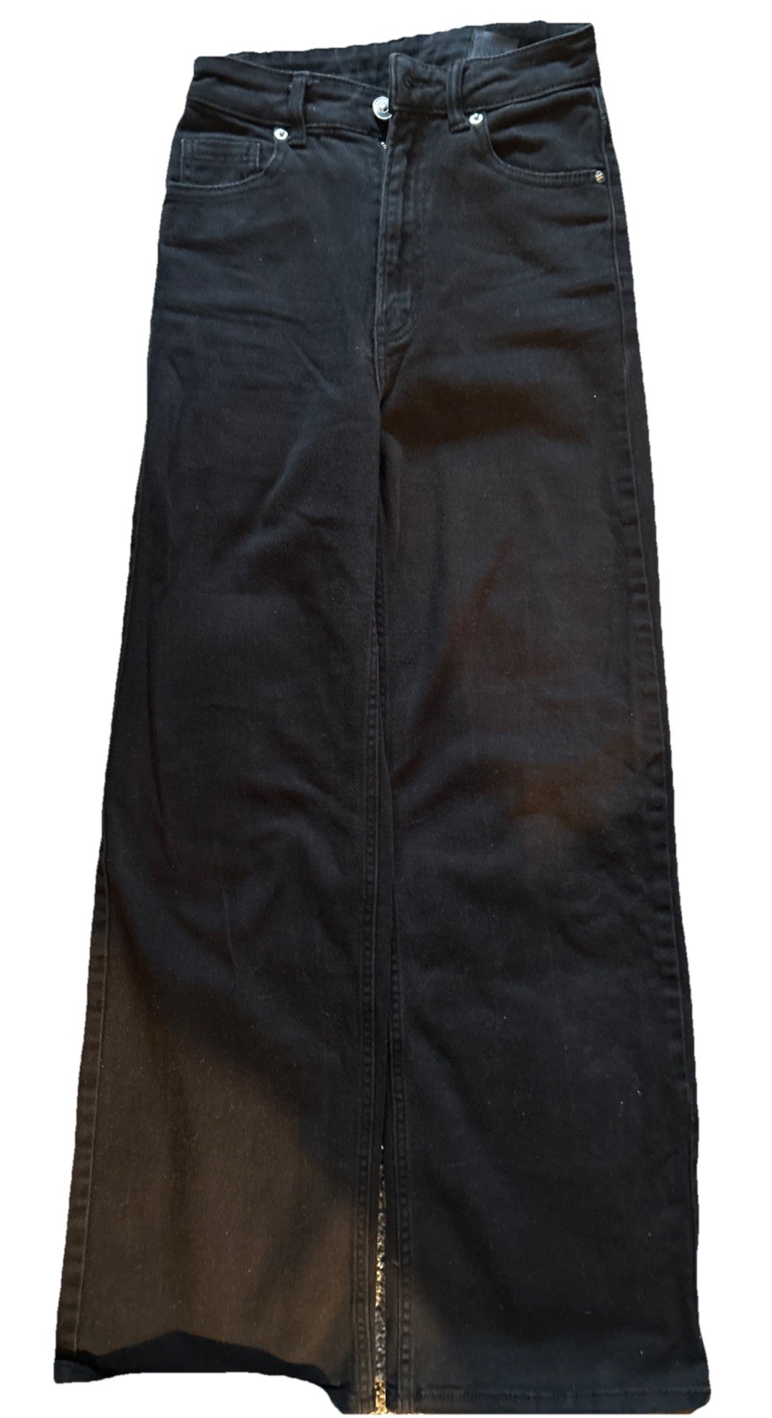 H&M DIVIDED Women’s Black Straight Leg Jeans Size 2 thumbnail 9