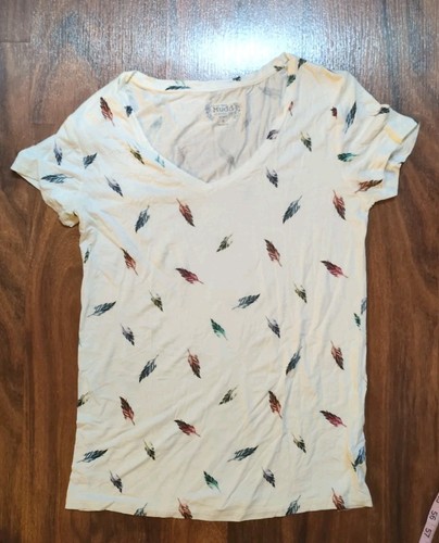 Mudd White Medium Polyester - Cotton Short Sleeve Tee