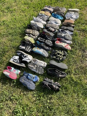 Lot 34 Pairs of Athletic Shoe Wholesale Reseller Bulk HOKA ON JORDAN Columbia