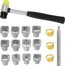 Leather Craft Stamping Tools, Kit with 12 Tangcao 17 PCS