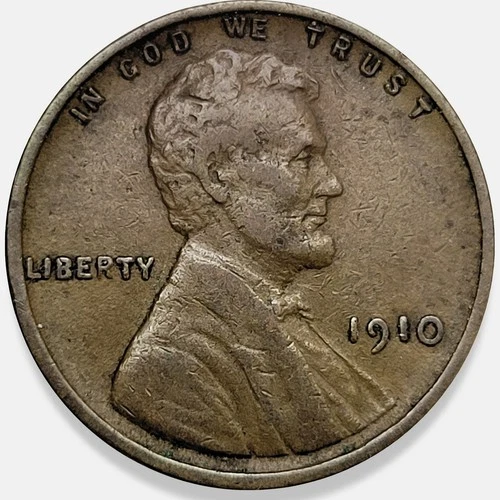 1910-P Lincoln Wheat Cent Penny Very Fine VF+ * Original Surfaces* 1910P #2