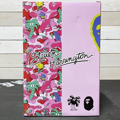 Be@Rbrick 100 400 Steven Harrington Bape R Shark Pink