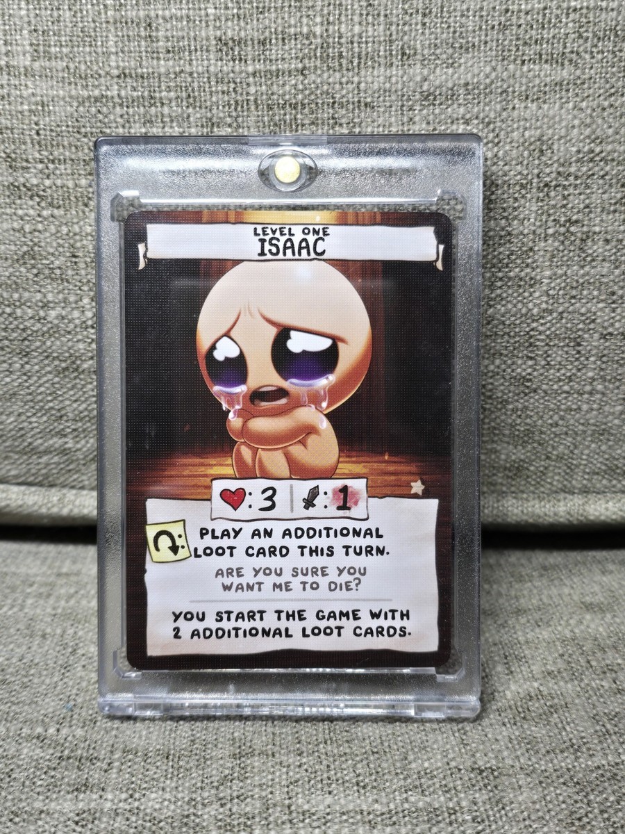 The Binding of Isaac Four Souls Who Am I? Star promo card, Rare promo card The Binding of Isaac Four Souls Who Am I? Star promo card, Rare promo card