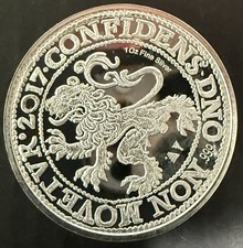 2017 "Confidens Dno Non Movetvr" 1 oz. Fine .999 Silver Bullion Round 89.95 per troy oz
