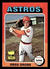 1975 Topps Mini Baseball #334 Greg Gross NM *e1